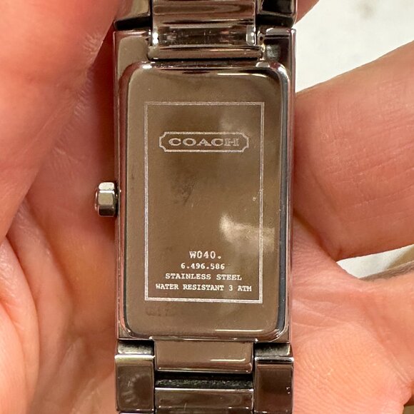 Coach Stainless Steel Watch Light Blue Mother of Pearl - Picture 8 of 8